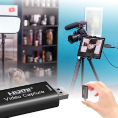 Retoo HDMI capture/grabber pro záznam Audio/Video signálu do PC USB, 4K UHD