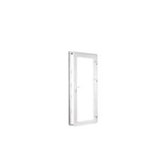 TROCAL Plastové dvere | 90 x 205 cm (900 x 2050 mm) | biele | presklenné | pravé