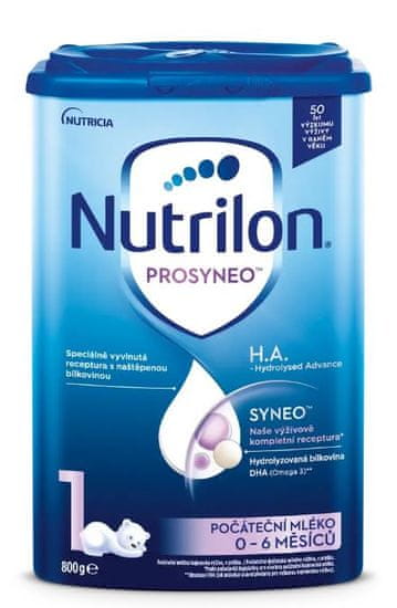Nutrilon 1 Prosyneo™ H.A. - Hydrolysed Advance počiatočné dojčenské mlieko od narodenia 800 g
