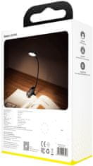 BASEUS lampa s klipem, LED, flexibilní, 3W, čierna