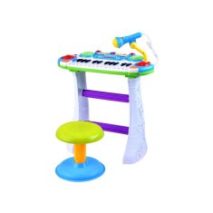 JOKOMISIADA Detské piano so stojanom, stoličkou, mikrofonom, nahravaním, 2 farby