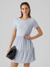 Vero Moda Dámske šaty VMFILLI Relaxed Fit 10248703 Skyway (Veľkosť L)