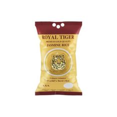 Royal Tiger Kambodžská ryža Premium Gold Grade AAA Super Long "Premium Gold Quality Jasmine Rice Extra Long" 5kg Royal Tiger Gold