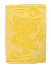 Profod Detský uterák Cat yellow 30x50 cm