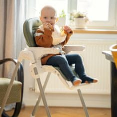 Petite&Mars Poťah sedadla a podnos k detskej stoličke Gusto Mature Olive - rozbalené