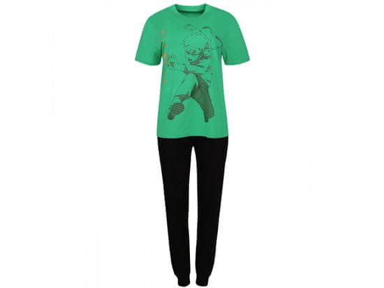 sarcia.eu Naruto Pánske pyžamo s krátkym rukávom, bavlnené pyžamo, zelené a čierne OEKO-TEX