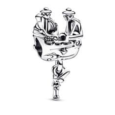 Pandora Hravá strieborná korálka Zvonilka a pirátska loď Disney 792521C00