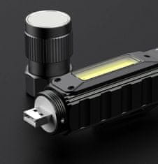 SupFire Supfire G19 Kombinovaná LED baterka a LED čelovka 500lm, USB, Li-ion
