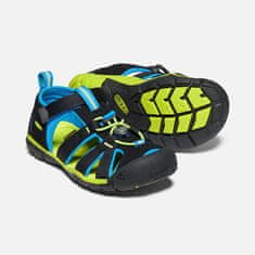KEEN Detské sandále SEACAMP 1022969 black/brilliant blue (Veľkosť 30)