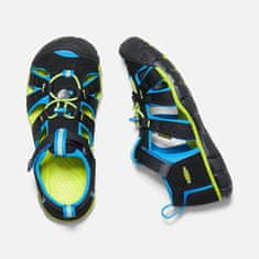 KEEN Detské sandále SEACAMP 1022969 black/brilliant blue (Veľkosť 30)