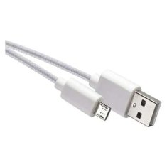 EMOS USB kábel SM7006W USB 2.0 A/M - micro B/M, 1m, bílý