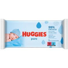 Huggies HUGGIES Single Pure Obrúsky vlhčené 56 ks