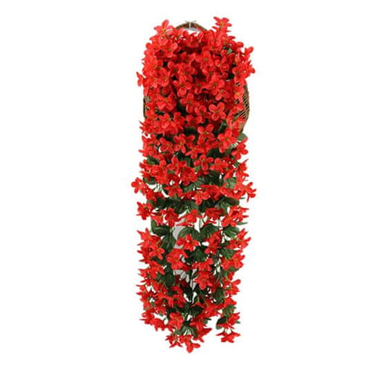 Cool Mango Umelý visiaci kvetinový záves, vhodný pre vonkajšie aj vnútorné použitie, visiaca kvetina, 80 cm - Hangyplant