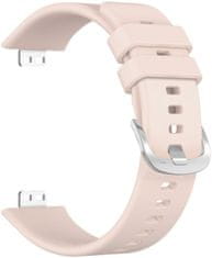 FIXED silikonový řemínek pro Huawei Watch FIT, ružová