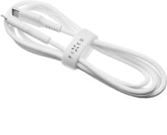 FIXED nabíjecí a datový kábel Liquid silicone USB-C - Lightning, MFi, PD, 0.5m, biela