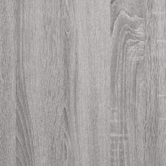 Vidaxl Jedálenský stôl sivý sonoma 120x60x76 cm kompozitné drevo