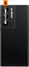 Spigen ochranné sklo EZ Fit Optik Pro pro Samsung Galaxy S23 Ultra, čierna, 2ks