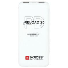 Skross powerbank Reload 20 PD, 20000mAh, USB A+C DN57-PD, biely