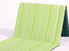 BONEX Plážové molitanové skladacie ležadlo 60x180 zelený prúžok