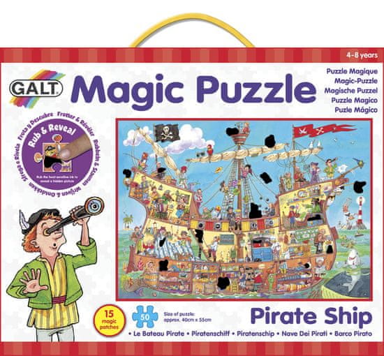 GALT Magické puzzle - pirátska loď 2