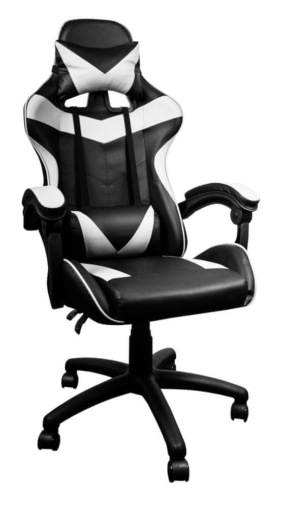 Aga Herná stolička MR2080 Čierno - Biela