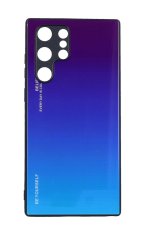 TopQ Kryt LUXURY Samsung S22 Ultra pevný dúhový purpurový 93486