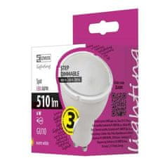 EMOS LED žiarovka LED žárovka Premium MR16 6W GU10 Teplá bílá Stmívatelná