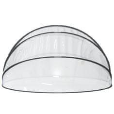 Vidaxl Bazénová kupola okrúhla 406x203 cm PVC