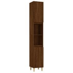 Petromila vidaXL Kúpeľňová skrinka hnedý dub 30x30x190 cm spracované drevo