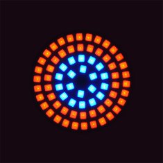 AlvaTech LED GROW žiarovka E27 5W 72LED