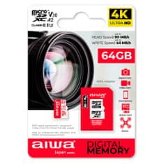 AIWA MSDV30 64 GB karta Micro SD s adaptérom U3, A2, SDXC, ip57
