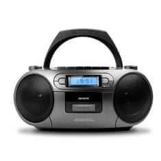 AIWA Rádio Boombox, CD, USB, Bluetooth - BBTC-550MG