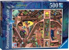 Ravensburger Puzzle Absurdná knižnica 500 dielikov