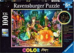 Ravensburger Svietiace puzzle Popoluška XXL 100 dielikov