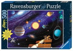Ravensburger Svietiace puzzle Slnečná sústava 500 dielikov