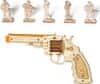 Rokr 3D drevené puzzle Revolver Corsac M60 102 dielikov