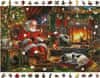 Drevené puzzle Vianočné zdriemnutie 2v1, 2000 dielikov EKO