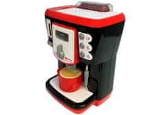 Lean-toys Čierno-červený automatický kávovar