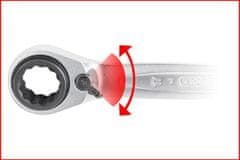 KS Tools Račňový očkový kľúč, 10x13x17x19mm, s prepínaním, GEAR plus 4 v 1 – KS TOOLS 503.4565