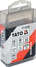YATO Bit krížový 1/4" PZ1 x 25 mm 10 ks S2