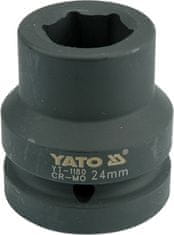 YATO Nadstavec 1" rázový šesťhranný 24 mm CrMo