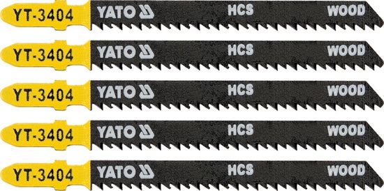YATO List pílový do priamočiarej píly 100 mm na drevo TPI10 5 ks