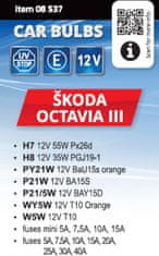 Compass Žiarovky servisný box ŠKODA OCTAVIA III H7+H8