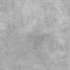 Vidaxl Nočný stolík betónovo sivý 39x39x47,5 cm spracované drevo