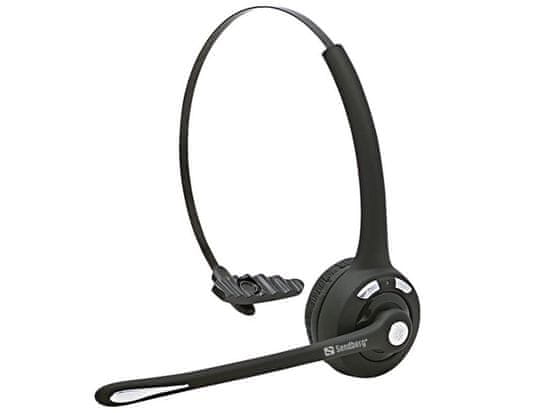 Sandberg PC slúchadlá Bluetooth Office headset s mikrofónom, mono, čierna