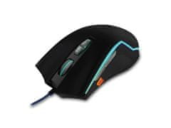 Sandberg Xterminator Mouse, optická herná myš, 8000dpi, čierna