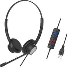 Tellur Wired Headset Voice 320, binaural, USB, čierna