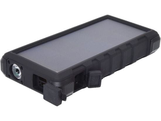 Sandberg prenosný zdroj USB 24000 mAh, Outdoor Solar powerbank, pre chytré telefóny, čierny