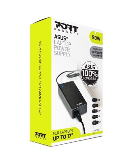 Port Designs PORT CONNECT ASUS 100% napájací adaptér k notebooku, 19V, 4,74 A, 90W, 5x ASUS konektor