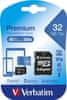 VERBATIM SDHC 32GB micro pamäťová karta PREMIUM UHS-I (U1) (45MB/s), V10, Class 10 + adaptér